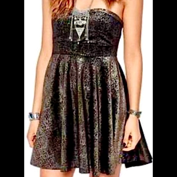 Free People Velvet metallic skater dress - Picture 1 of 4